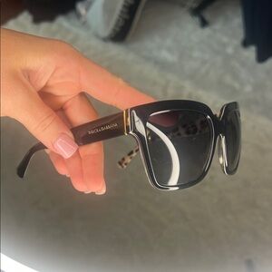 Dolce & Gabbana Black and Gold Sunglasses